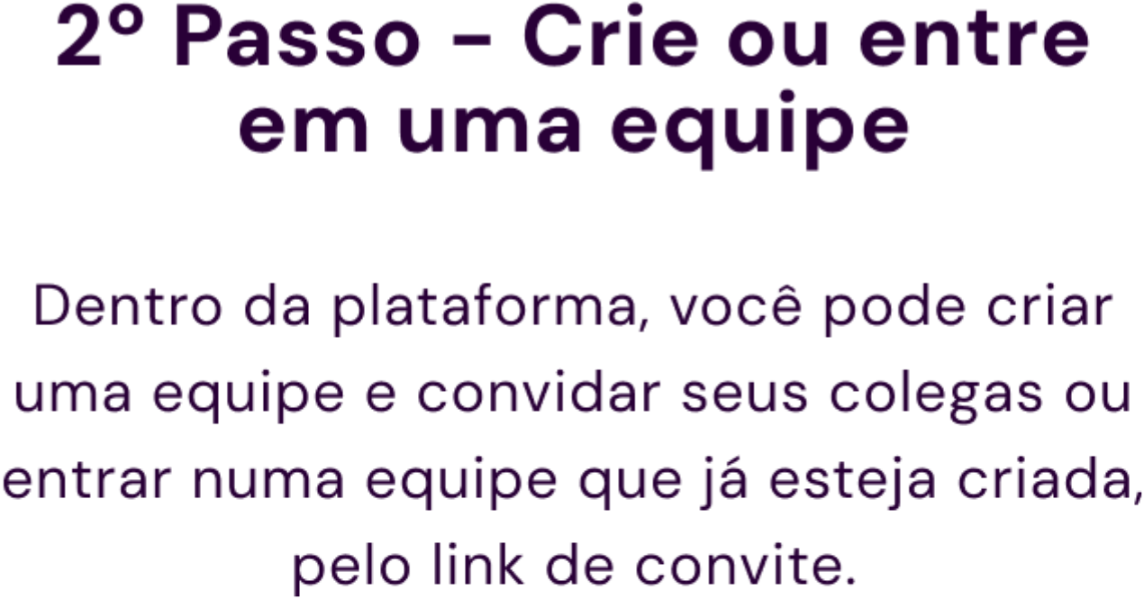 Criar Equipe