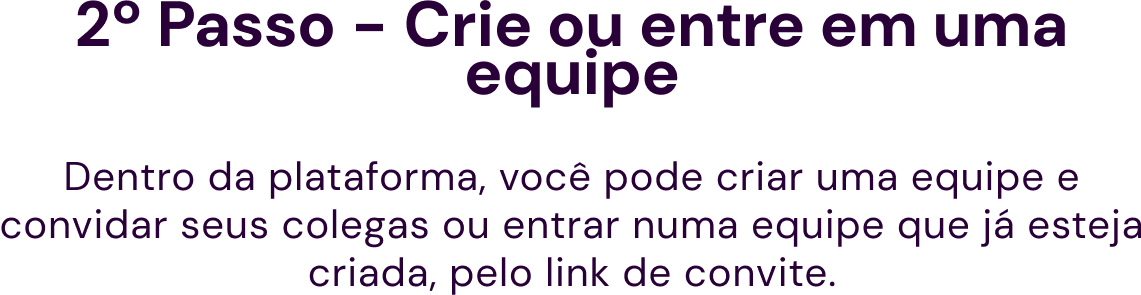 Criar Equipe